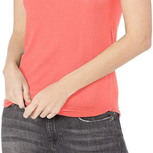 Splendid  Scoop Rib Tank Top Carmine Red - Picture 2 of 2